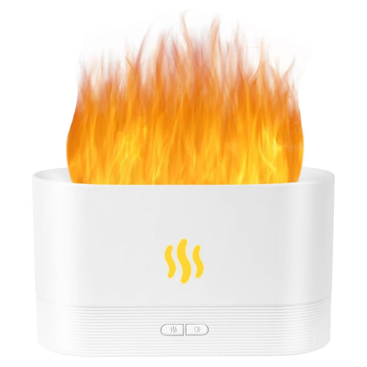 USB Essential Oil Diffuser Ð Ultrasonic Flame Humidifier with LED Flame Lights, Aroma Diffuser for Home