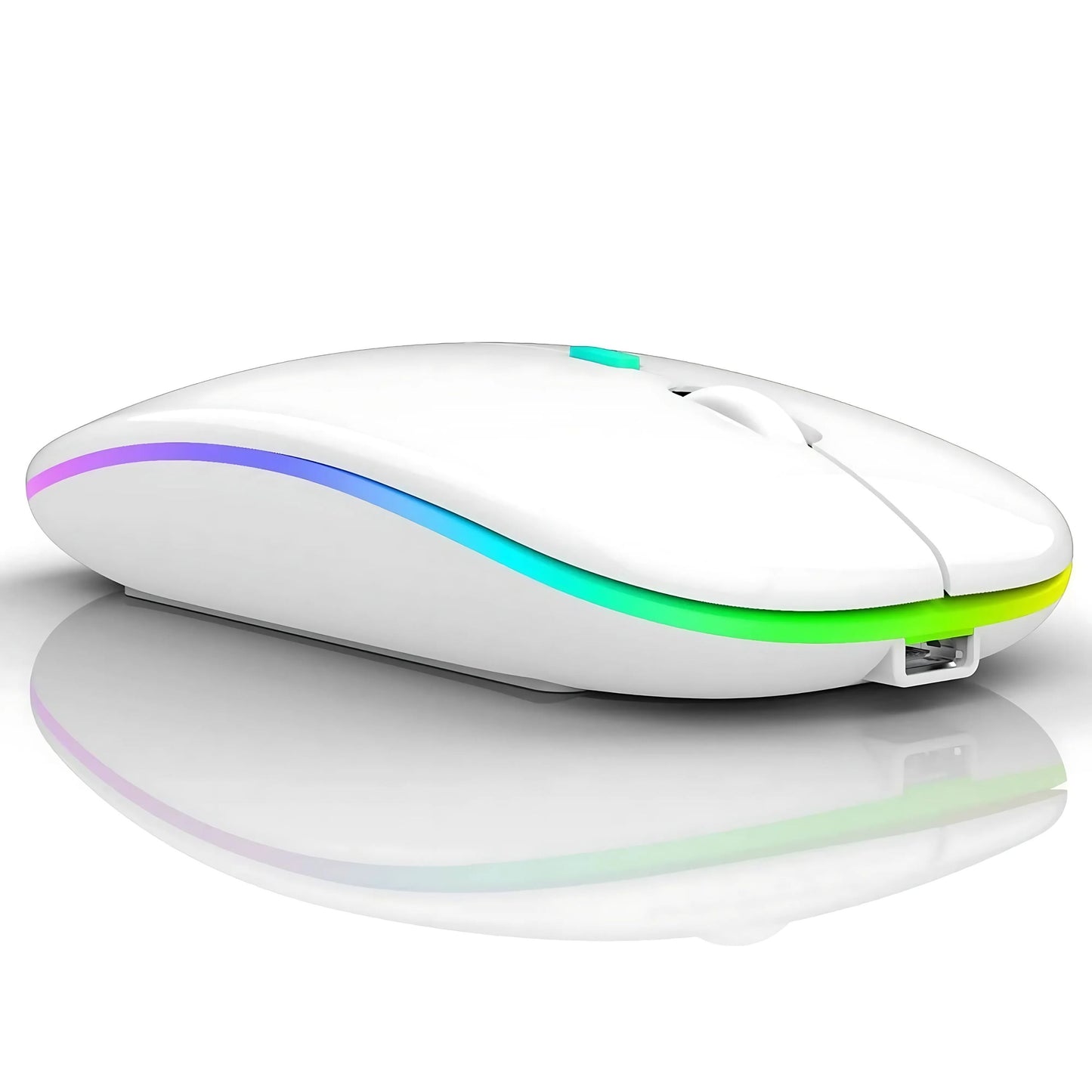 Wireless RGB Mouse Ð Silent Rechargeable Bluetooth Mouse with LED Backlight for PC & Laptop
