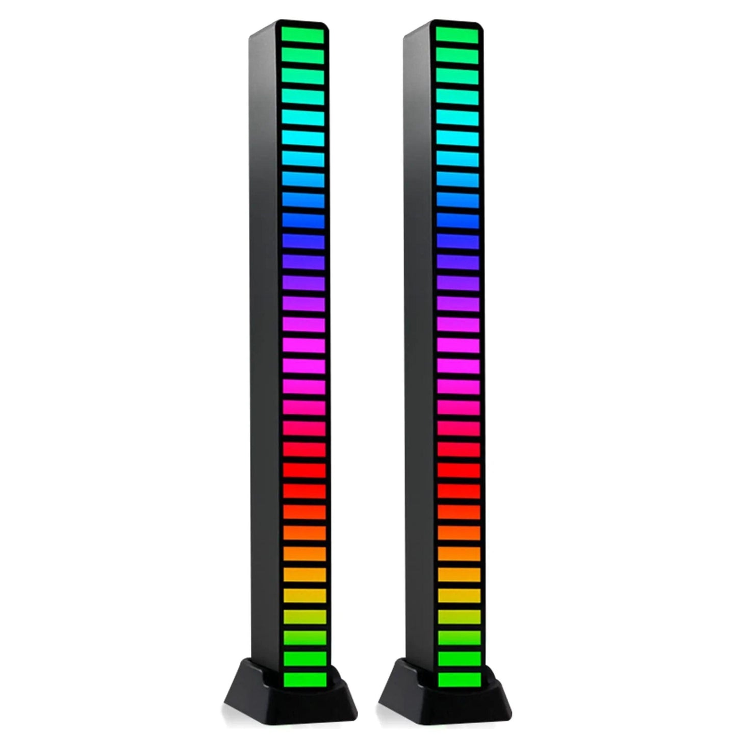 Sound Activated Multi-Color Light Bar - 2-Pack